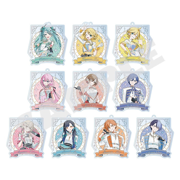 Project Sekai 5th Anniversary aurora foil acrylic keychains collection A - 10 possible designs
