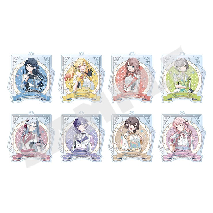 Project Sekai 5th Anniversary aurora foil acrylic keychains collection B - 8 possible designs