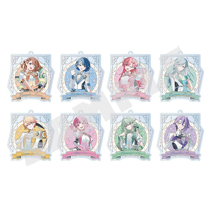 Project Sekai 5th Anniversary aurora foil acrylic keychains collection C - 8 possible designs