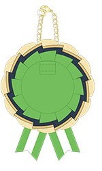 Project Sekai 5th Anniversary rosette badge case — MORE MORE JUMP!