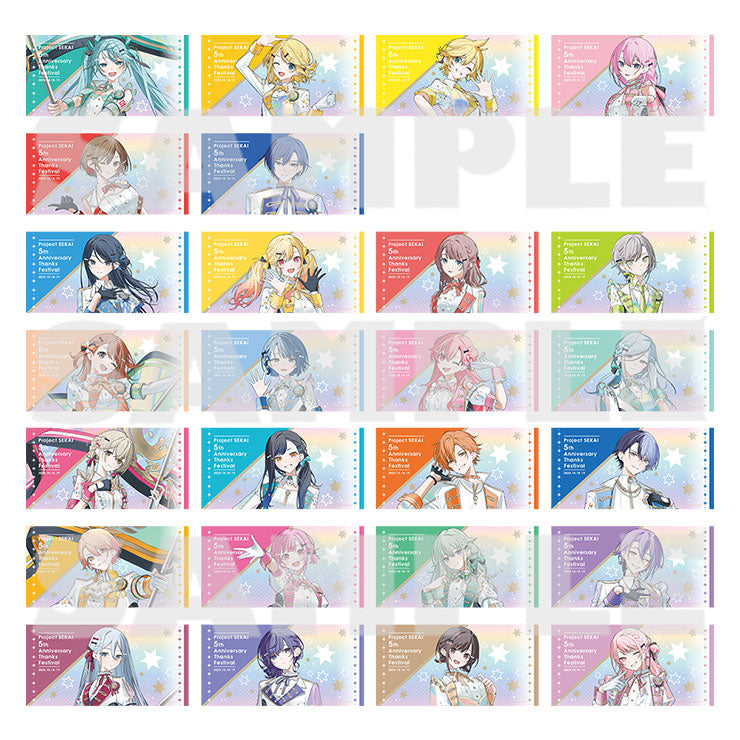 Project Sekai - 5th Anniversary Big Towels - official collection overview