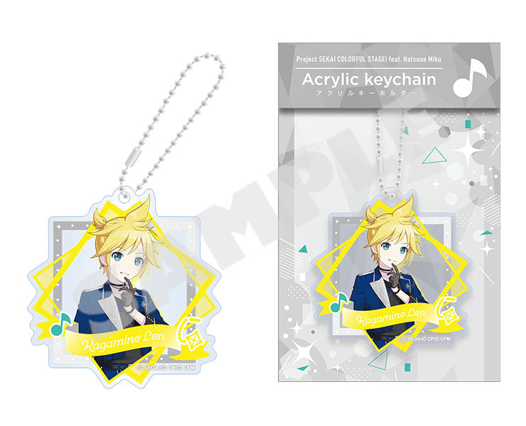 Project Sekai Acrylic Keychains Vol.19 — Kagamine Len with packaging