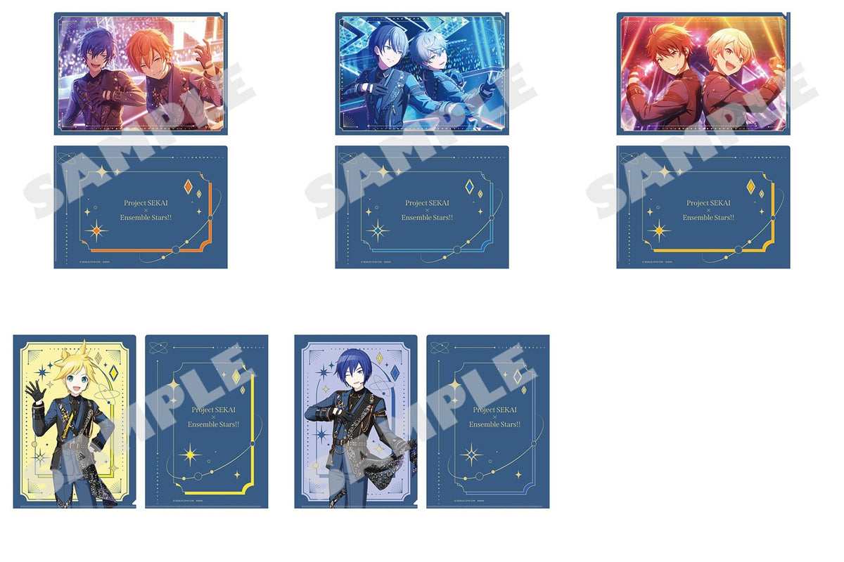 Project Sekai × Ensemble Stars!! - A4 Clear Files - complete set of 5 listed models