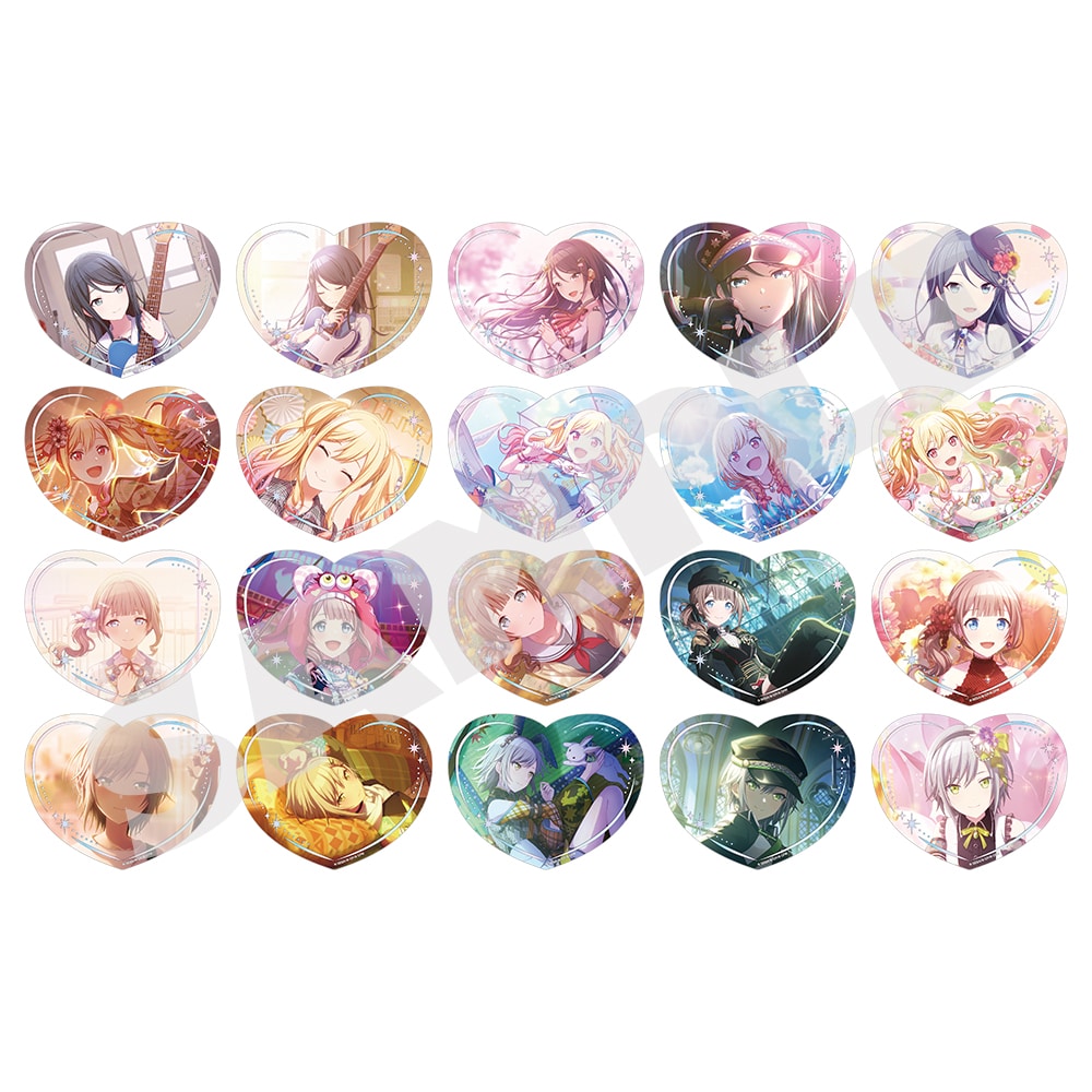 Leo/need H/Art Collection Vol.1 heart-shaped clear cards, complete 20-design assortment