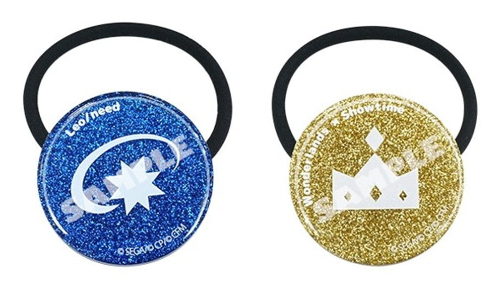Project Sekai - Glitter Acrylic Hair Ties - both included designs