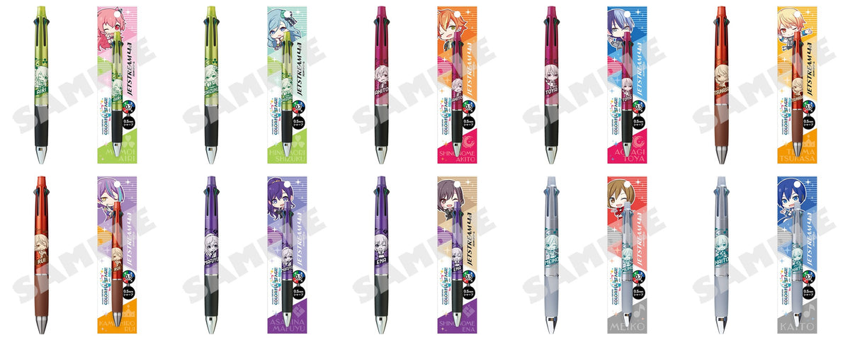 Project Sekai Jetstream pens, complete selection of ten character models with packaging