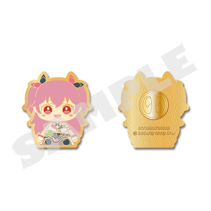 Project Sekai My Sekai Airi Momoi pin badge, front and back views