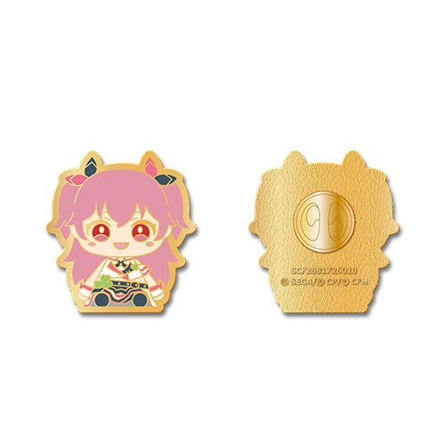 Project Sekai My Sekai Airi Momoi pin badge, front view