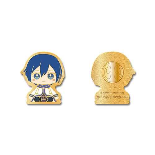 Project Sekai My Sekai KAITO pin badge, front view
