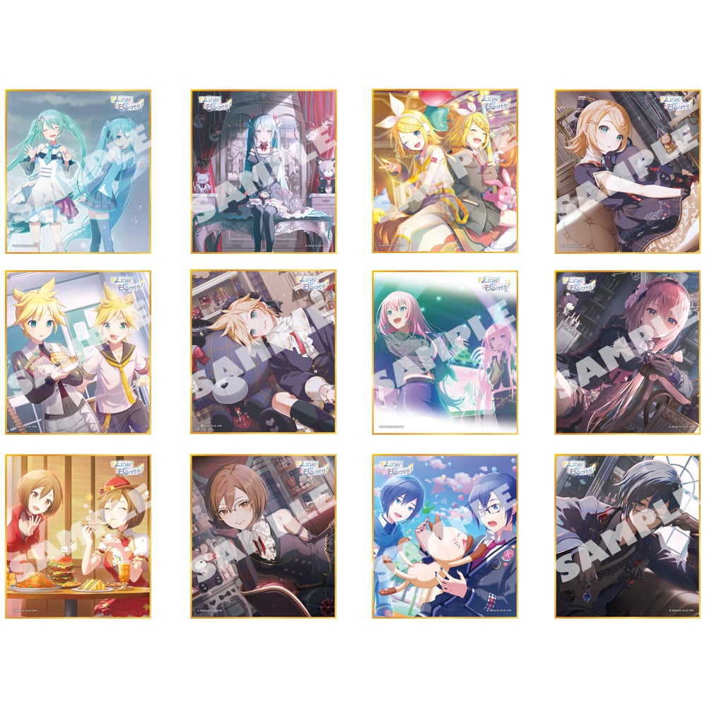 Project Sekai Vol.62B Link the Beats! mini shikishi, all 12 possible designs