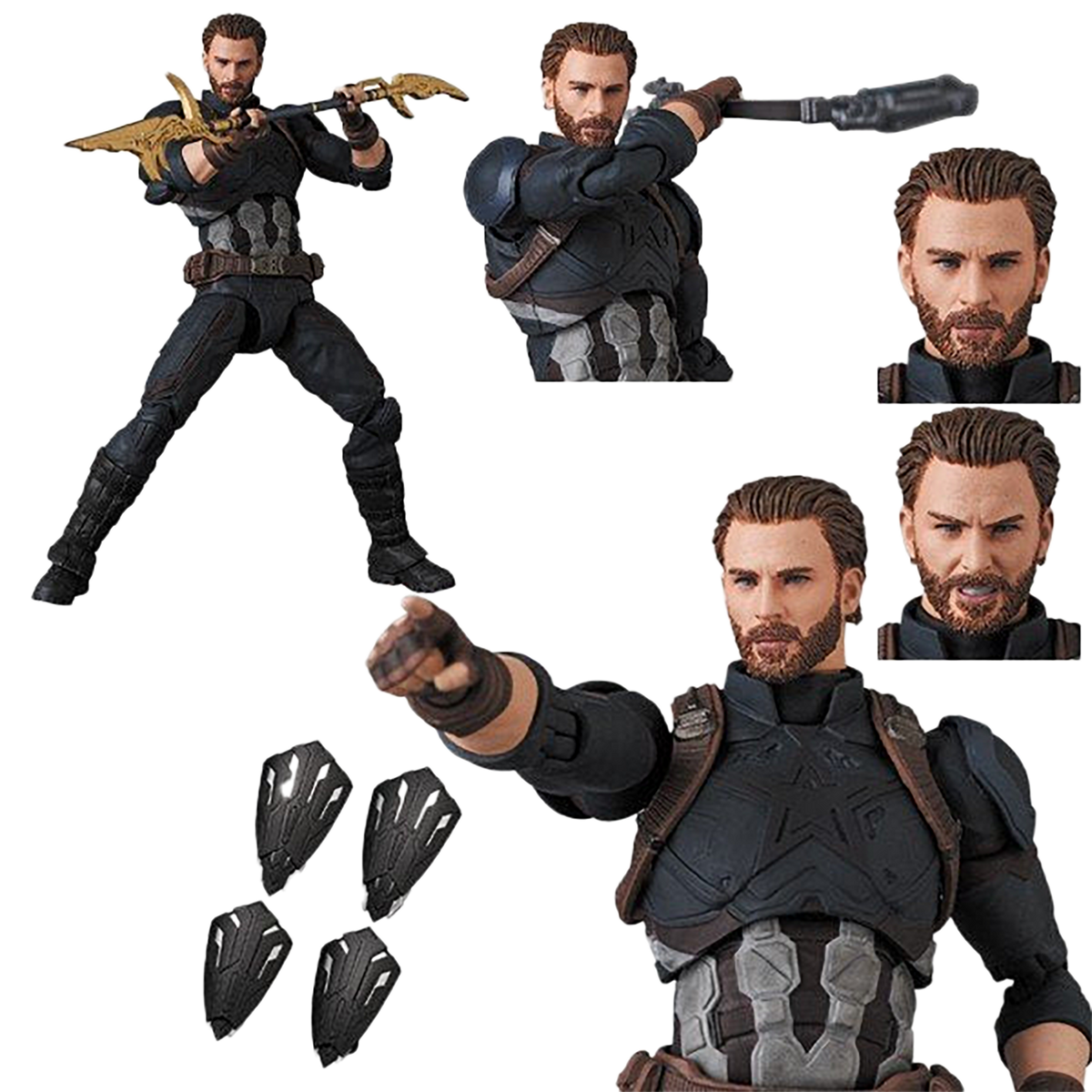 MAFEX No.122 - CAPTAIN AMERICA (INFINITY WAR Ver.)