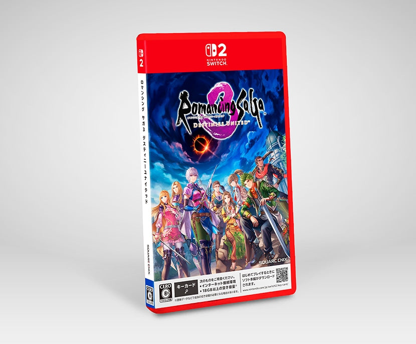 Romancing SaGa 3: Destinies United Nintendo Switch 2 Collector's Edition - Nintendo Switch 2 Japanese game package