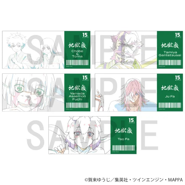 Original Artwork blind ticket style clear card