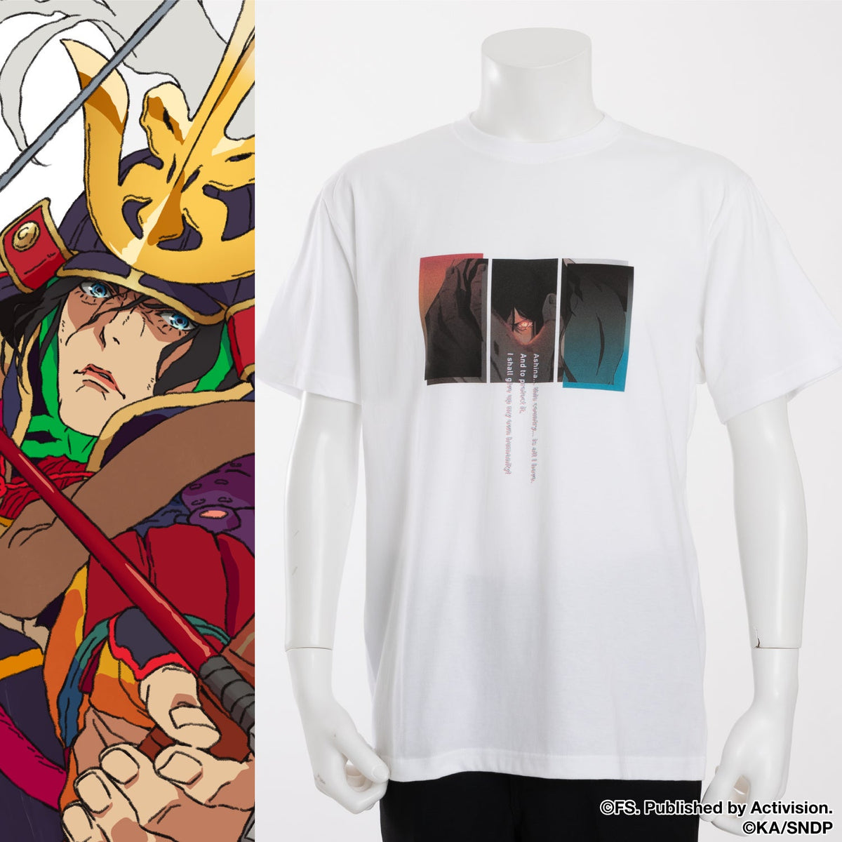 SEKIRO: NO DEFEAT SuperGroupies Genichiro Ashina T-shirt, official product photo 1