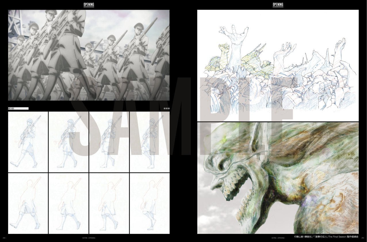 SHINGEKI NO KYOJIN (ATTACK ON TITAN) - THE FINAL SEASON PART 1 - KEY ANIMATION BOOK