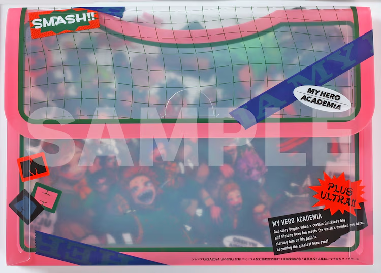 JUMP GIGA SPRING 2024 MY HERO ACADEMIA + COASTER + CLEAR FILE + STICKERS MHA + POSTER