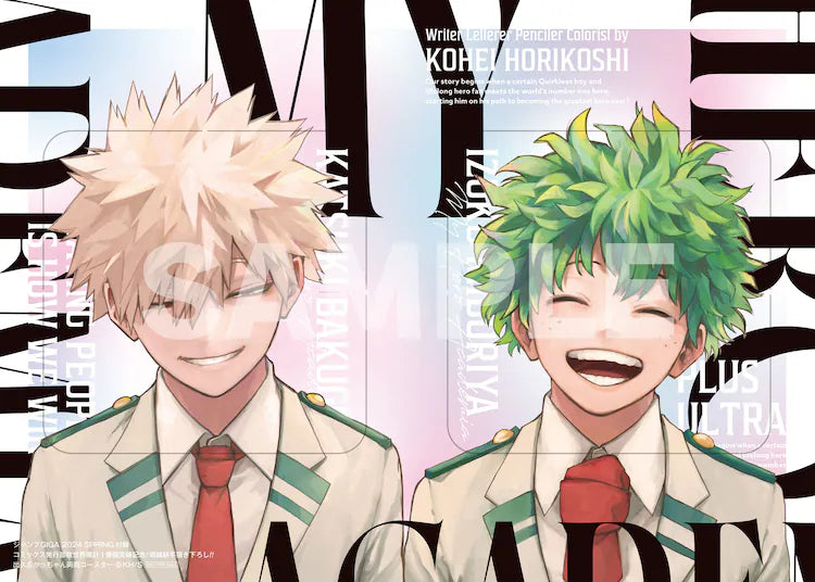 JUMP GIGA SPRING 2024 MY HERO ACADEMIA + COASTER + CLEAR FILE + STICKERS MHA + POSTER