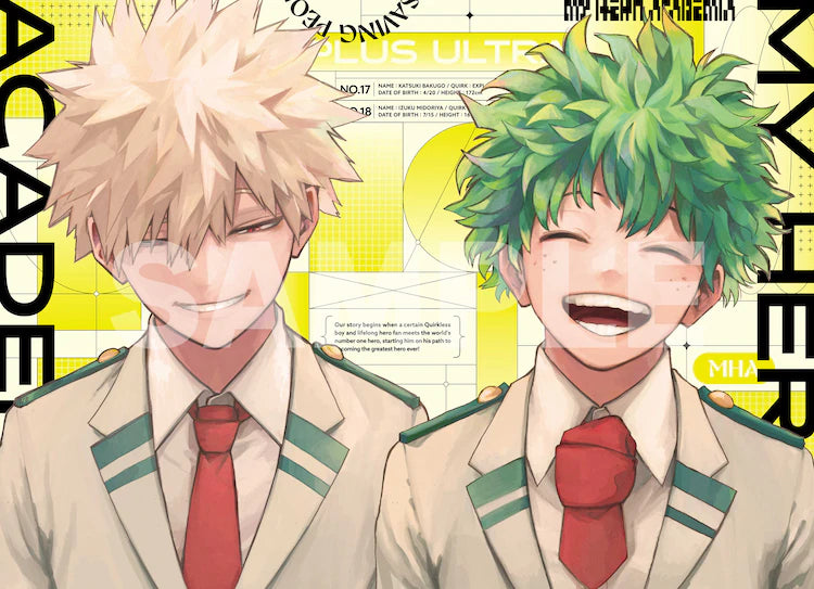 JUMP GIGA SPRING 2024 MY HERO ACADEMIA + COASTER + CLEAR FILE + STICKERS MHA + POSTER