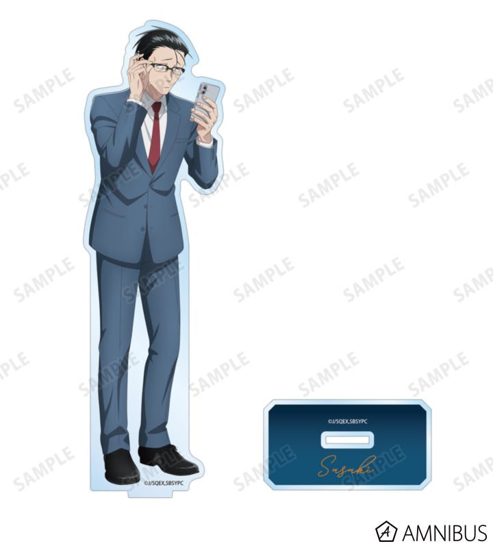 Sasaki BIG Acrylic Stand Ver. A - official product view 2 - Smoking Behind the Supermarket with You