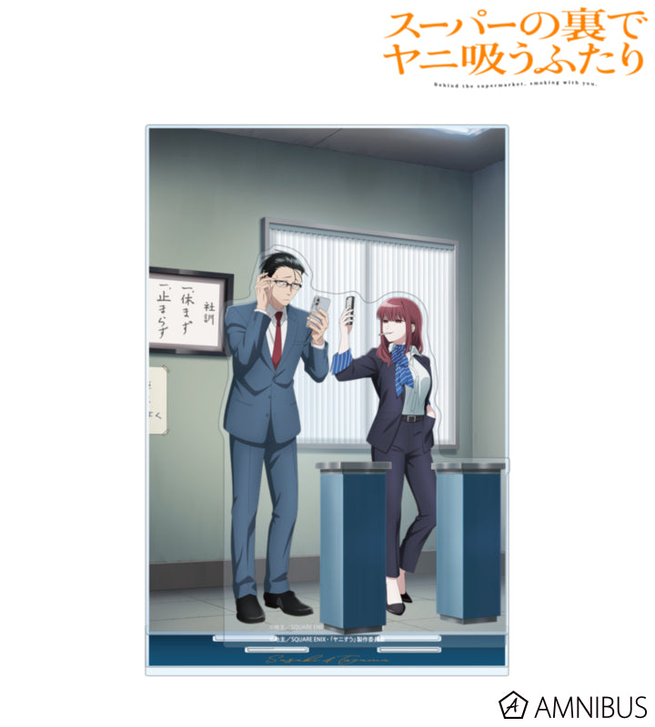 Sasaki & Tayama Acrylic Diorama Stand - official product overview - Smoking Behind the Supermarket with You