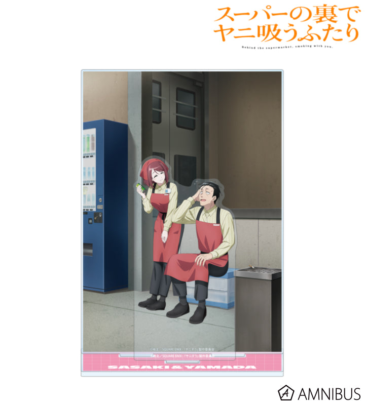 Sasaki & Yamada Acrylic Diorama Stand - official product overview - Smoking Behind the Supermarket with You