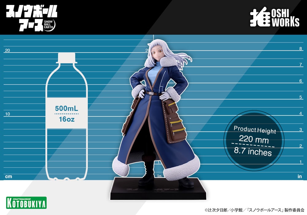 Nogi Ao from Snowball Earth Oshi Works figure, official gallery view 11. Other characters shown are sold separately.