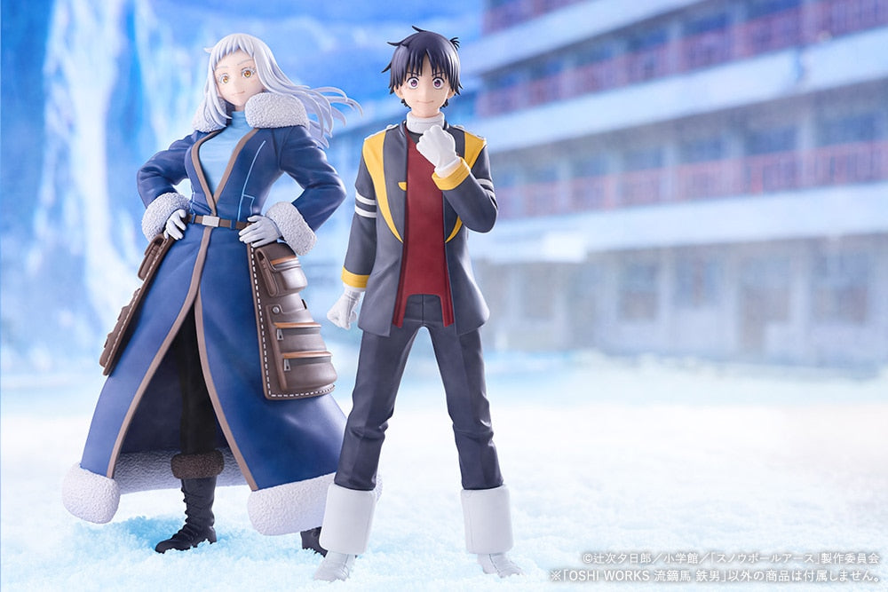 Yabusame Tetsuo from Snowball Earth Oshi Works figure, official gallery view 7. Other characters shown are sold separately.