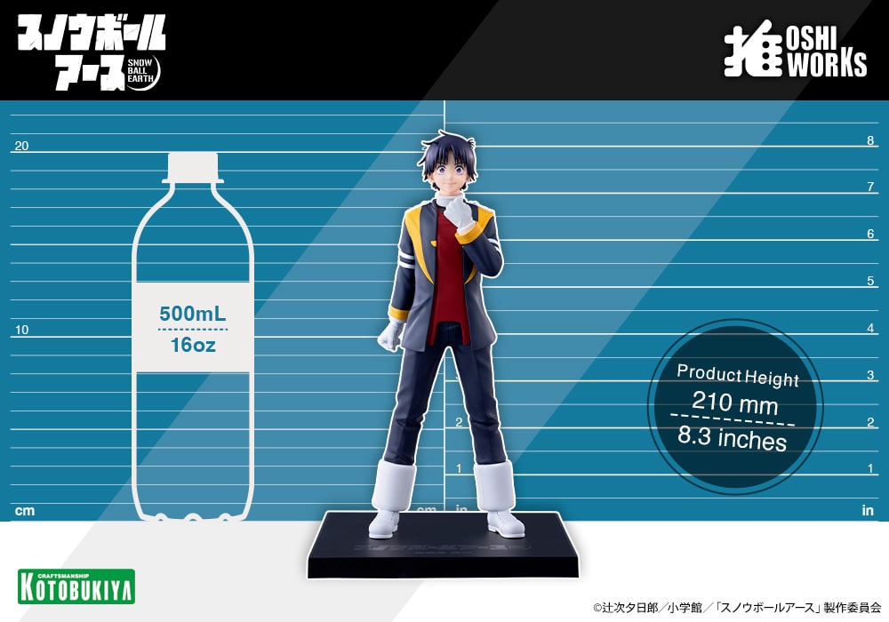 Yabusame Tetsuo from Snowball Earth Oshi Works figure, official gallery view 12. Other characters shown are sold separately.