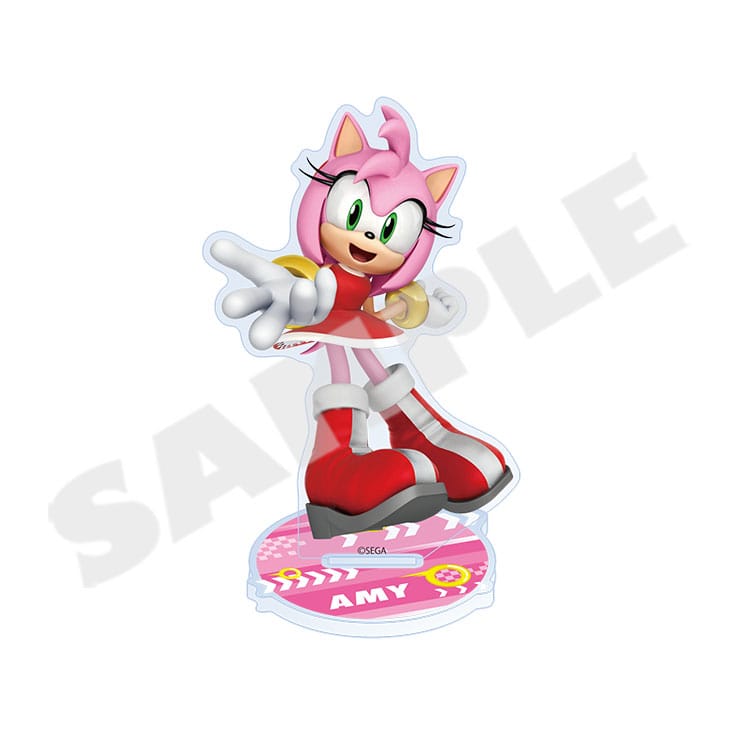 Sonic the Hedgehog acrylic stand - Amy with character base