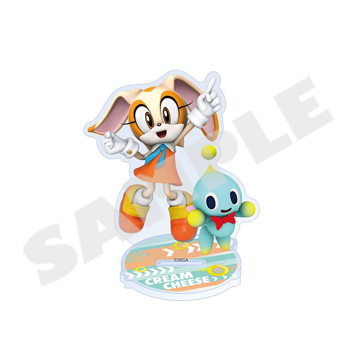 Sonic the Hedgehog acrylic stand - Cream & Cheese with character base