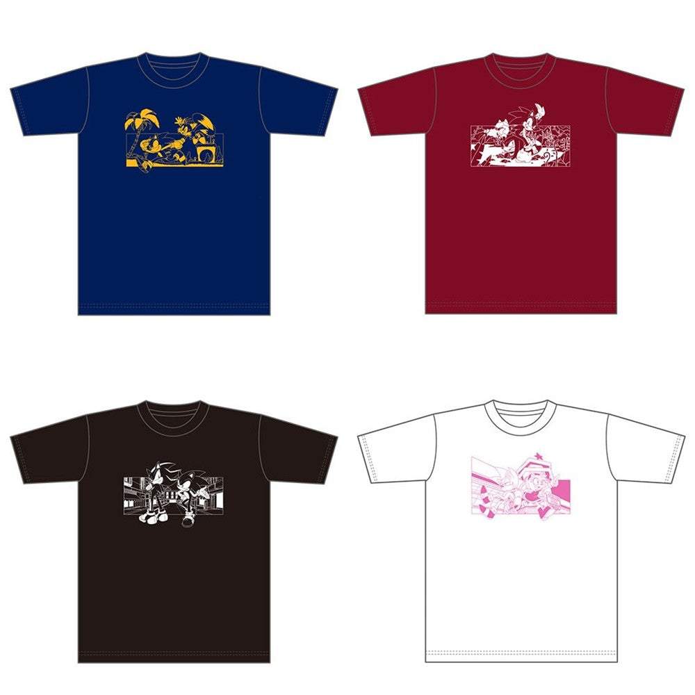 Sonic Wallpaper Cover Story tshirts - complete set of four designs