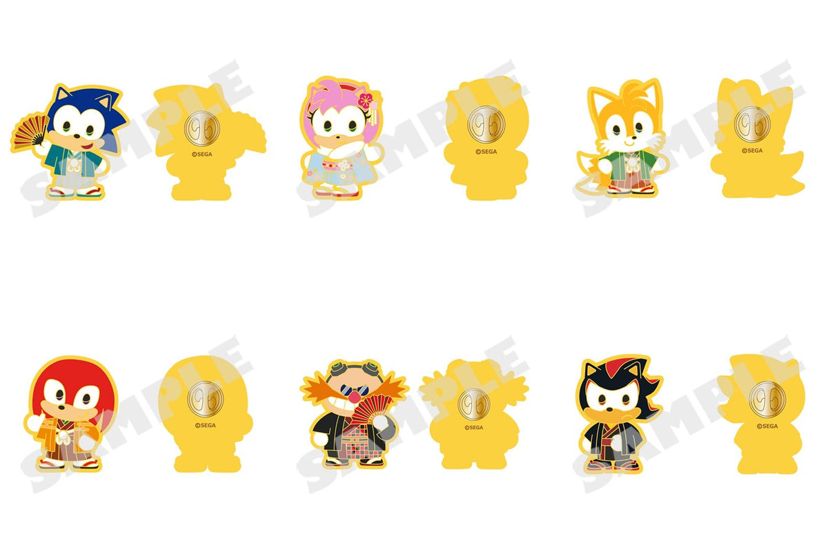 Sonic & Friends Winter Outing pins - six-model set