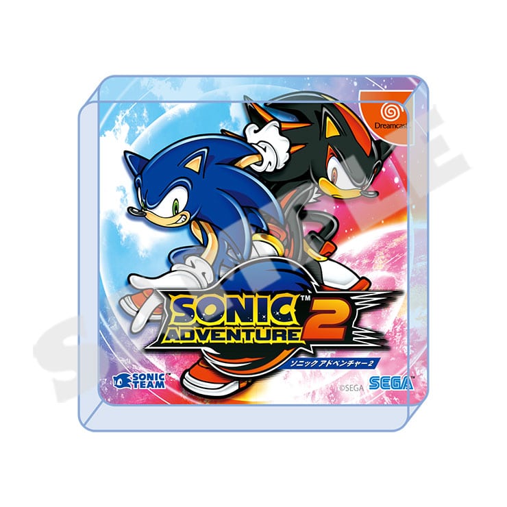 Sonic Adventure 2 cover artwork acrylic block