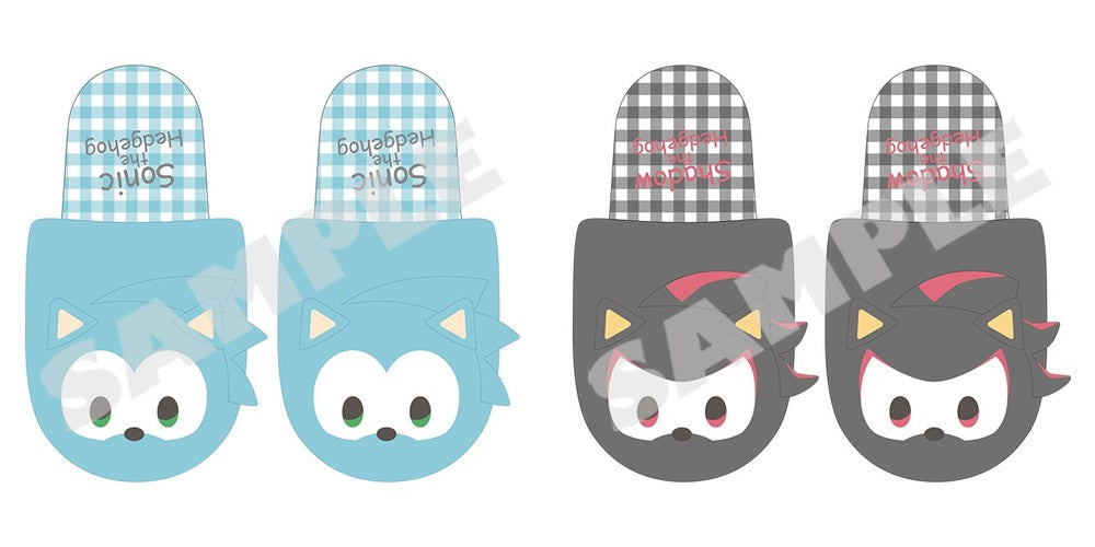 Sonic Home Series - Room Slippers (Sonic & Shadow) - complete set