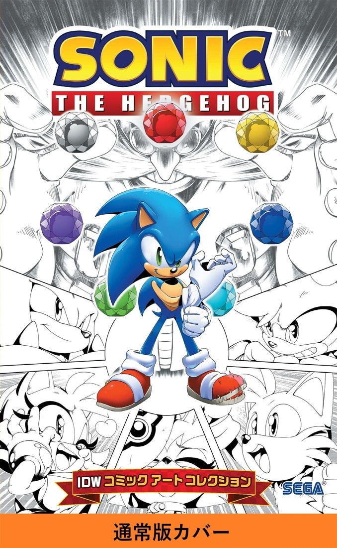Sonic IDW Comic Art Collection Japanese regular edition cover