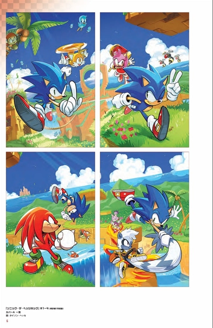 Sonic IDW Comic Art Collection sample cover artwork page