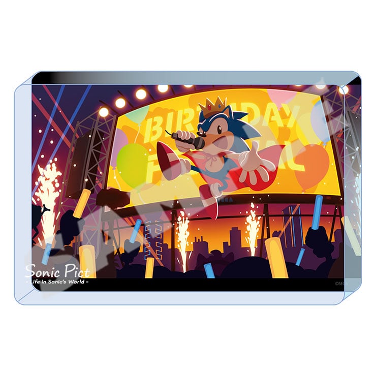 Sonic Pict 2023 June Sonic birthday concert acrylic block