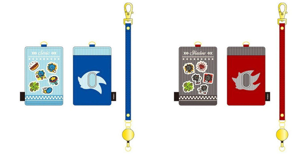 Sonic Racing CrossWorlds card cases set featuring Sonic, Shadow