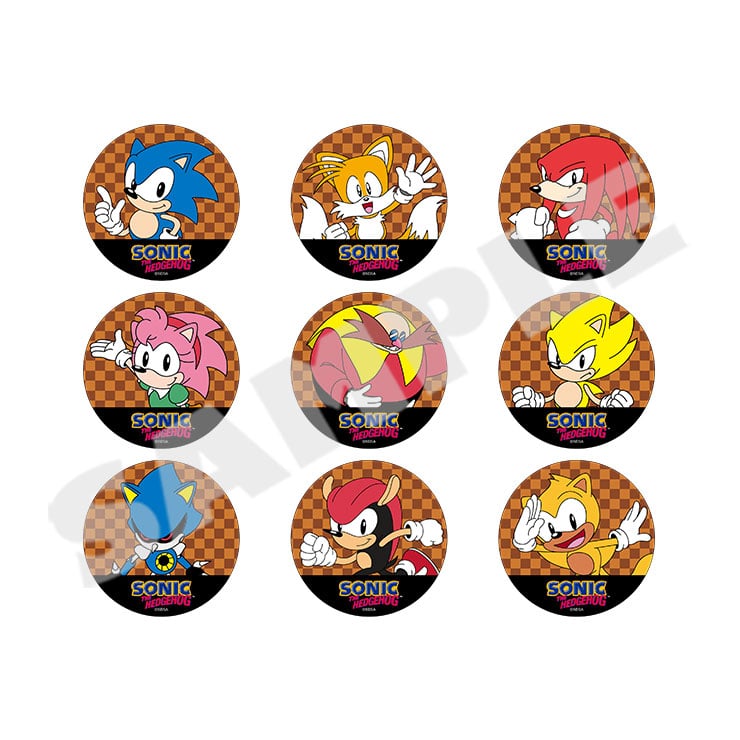 Sonic the Hedgehog - Retro Round Badge Collection A (9 Types) - official design lineup