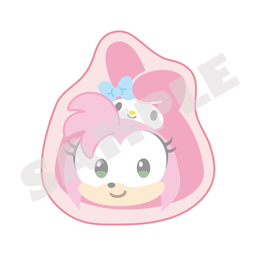 Amy x My Melody die-cut cotton hand towel