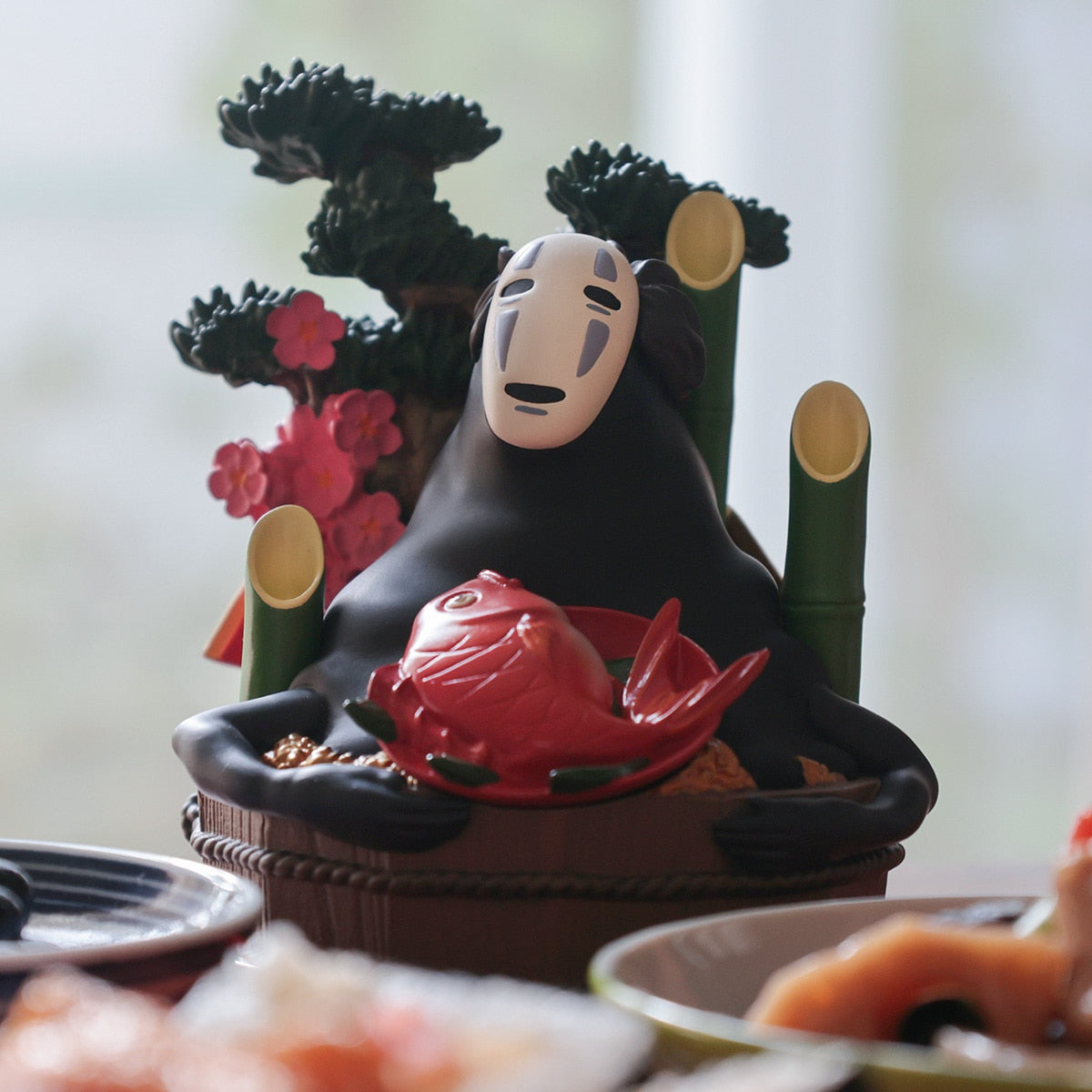 Spirited Away Auspicious No-Face Pine Bamboo and Plum Ornament - official view 7