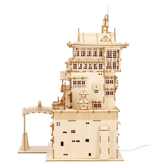 Spirited Away ki-gu-mi Wooden Model - Aburaya Bathhouse - official view 6