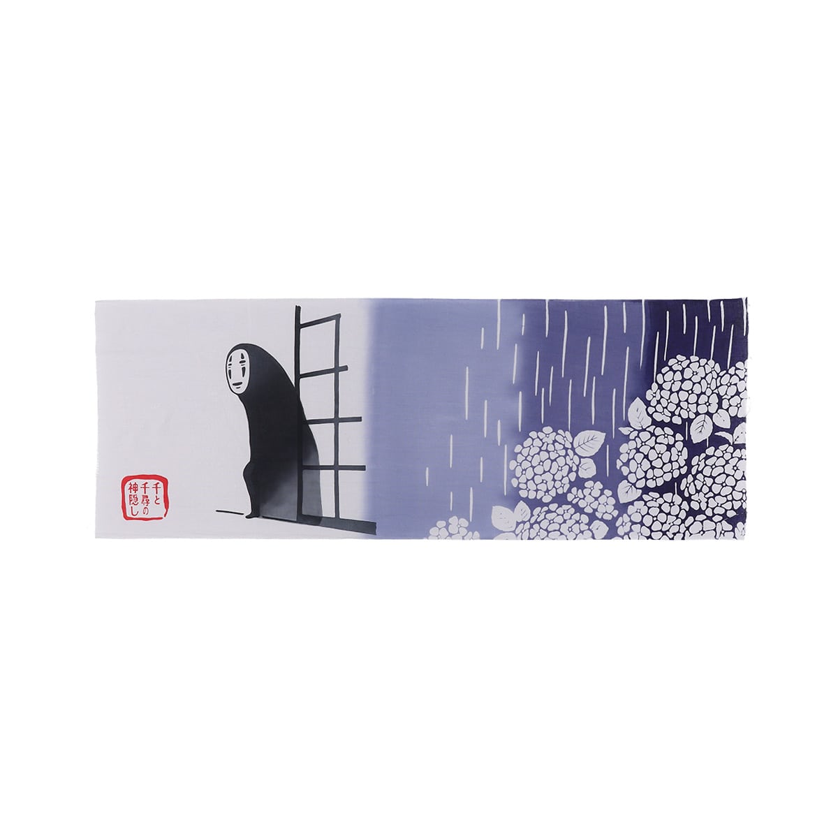 Spirited Away No-Face Rainy Night Chusen Tenugui - official view 7