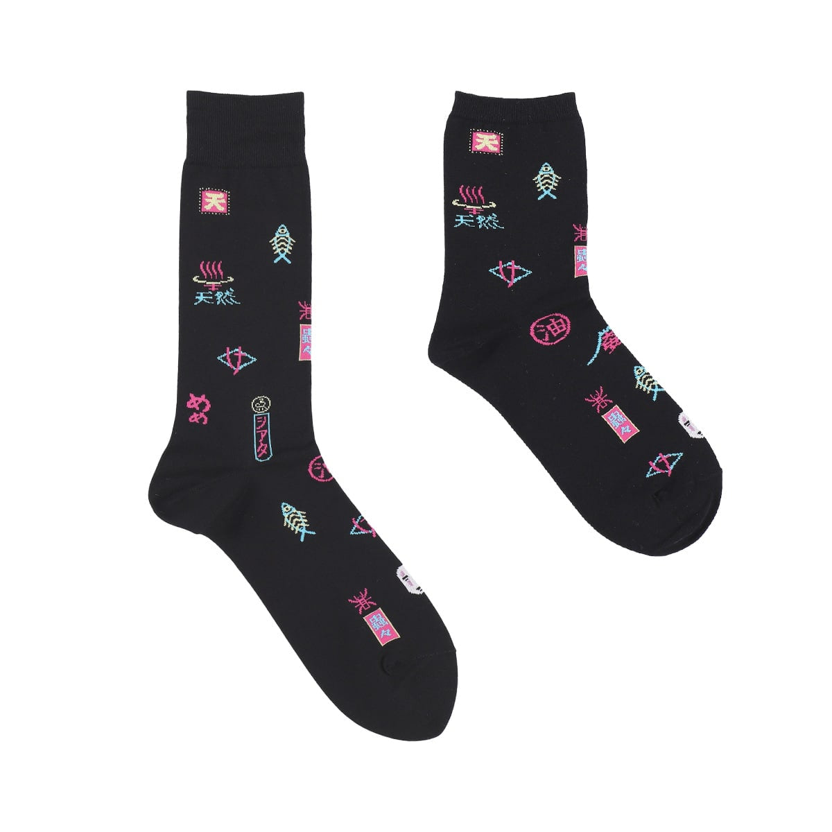 Spirited Away Socks - Neon All-Over Pattern - official product view 1