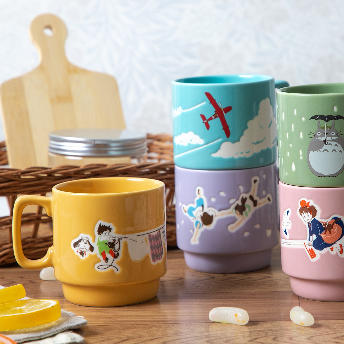 Spirited Away True Name Poko Poko Textured Mug - official view 10