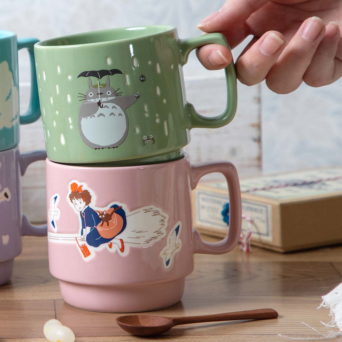 Spirited Away True Name Poko Poko Textured Mug - official view 14