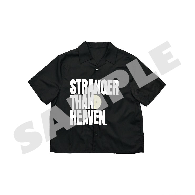 STRANGER THAN HEAVEN open-collar logo shirt