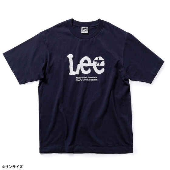 STRICT-G x Lee Gundam Char's Counterattack axis logo navy t shirt - official photo 1