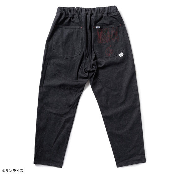 STRICT-G x Lee Gundam Char's Counterattack msn 04 fleeasy black denim pants - official photo 2