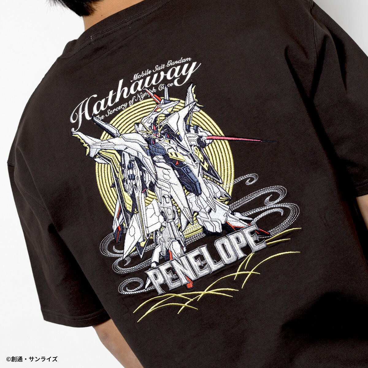 STRICT-G Mobile Suit Gundam Hathaway - Penelope Embroidered T-Shirt - official product view 6